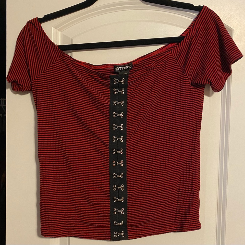 Off shoulder crop top